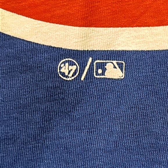 47 Chicago Cubs Tank Top MLB T Shirt sleeveless blue red round neck XL - Picture 12 of 15